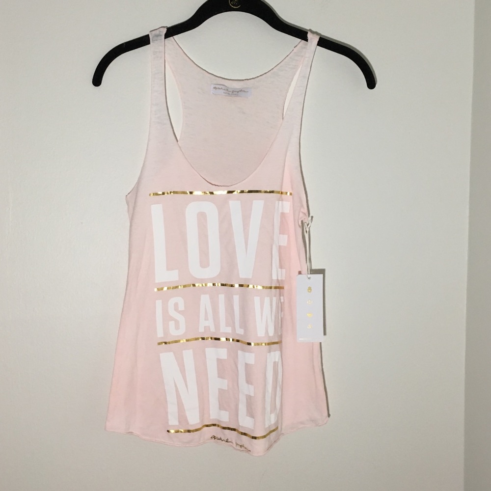 Spiritual Gangster Love Is All We Need Racer Tank